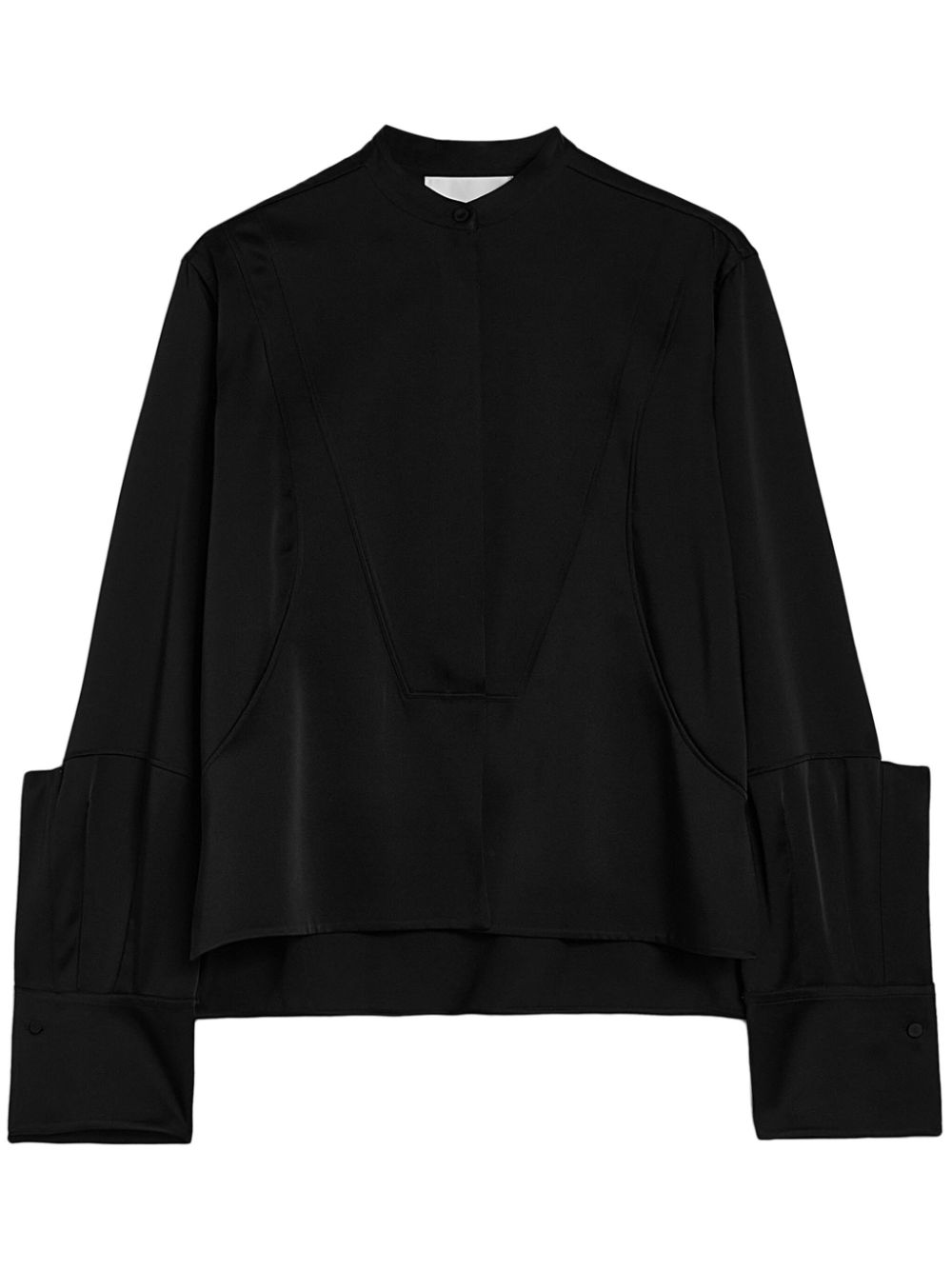 Jil Sander Blouse met verlaagde schouders Zwart