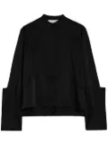 Jil Sander drop-shoulder shirt - Black