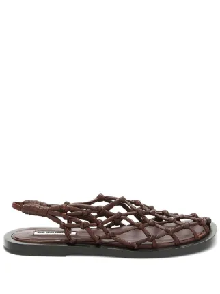 【直営・関税送料込】Punta スリングバックサンダル Jil Sander スリングバック サンダル | ブラウン | FARFETCH JP