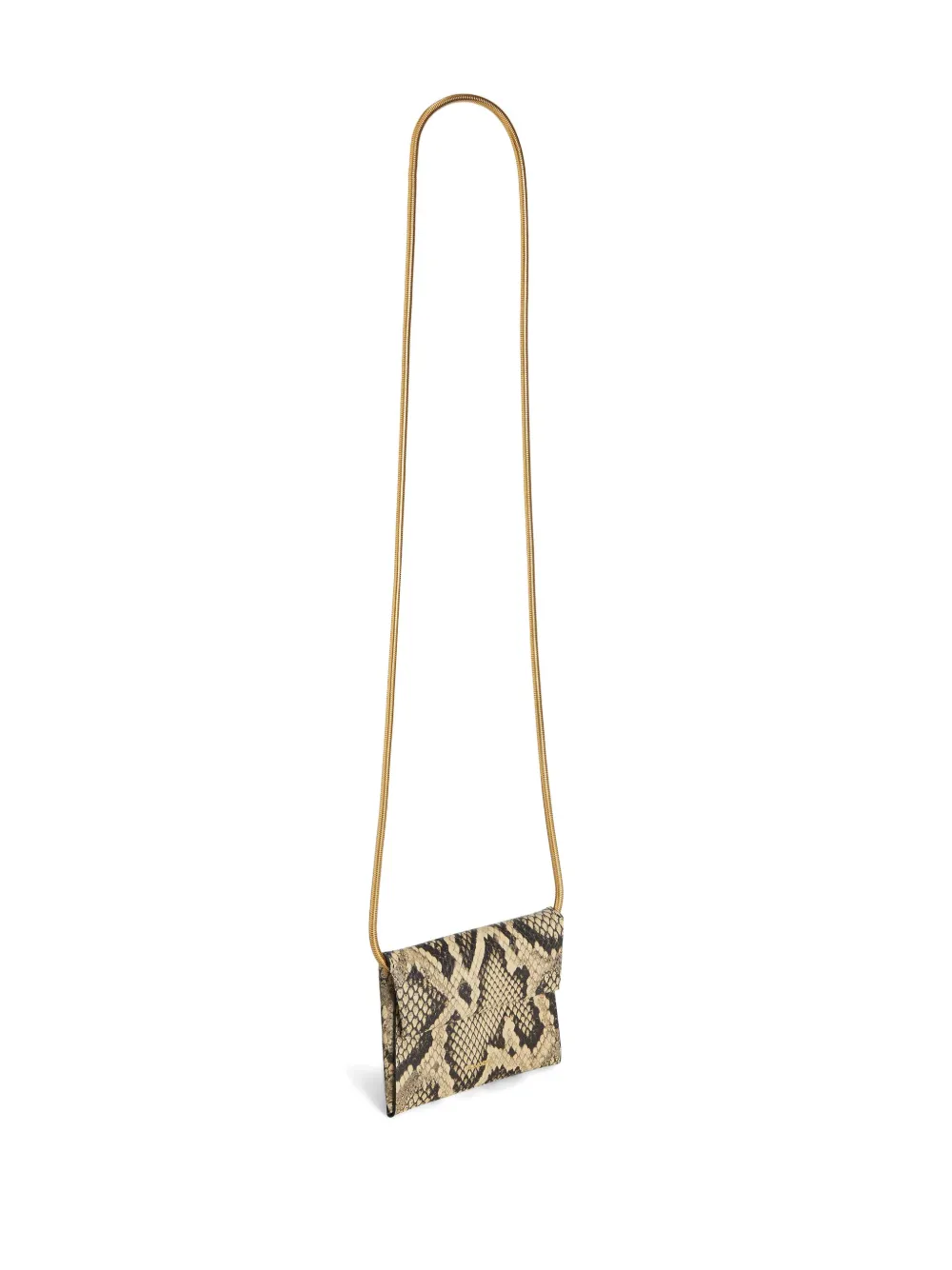 Jil Sander Mini-tas met slangenleer-effect Beige