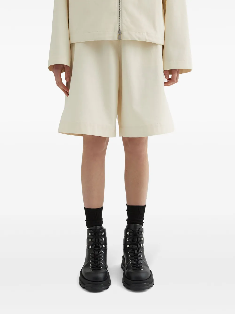 Jil Sander Katoenen shorts Beige