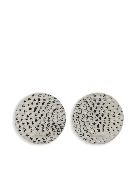 Jil Sander logo-engraved earrings