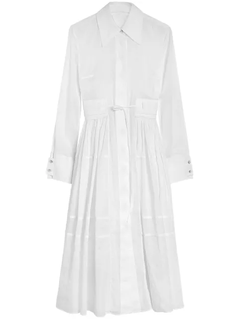 Jil Sander قميص طويل بفتحات