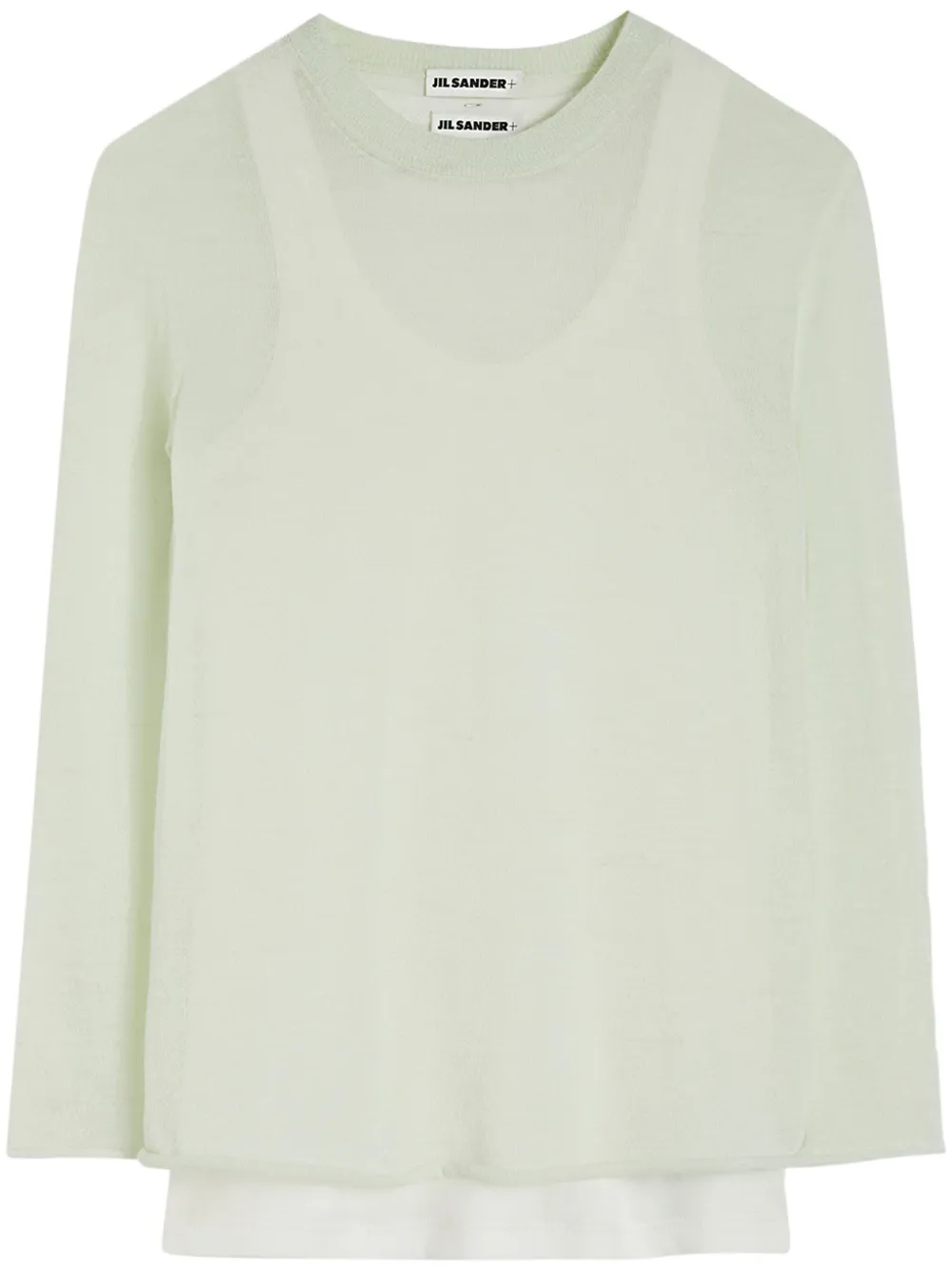 Jil Sander suéter a capas | blanco | Image 1