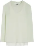 Jil Sander layered sweater - White