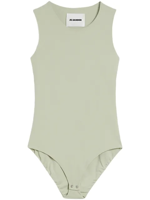 Jil Sander body sin mangas con cuello redondo