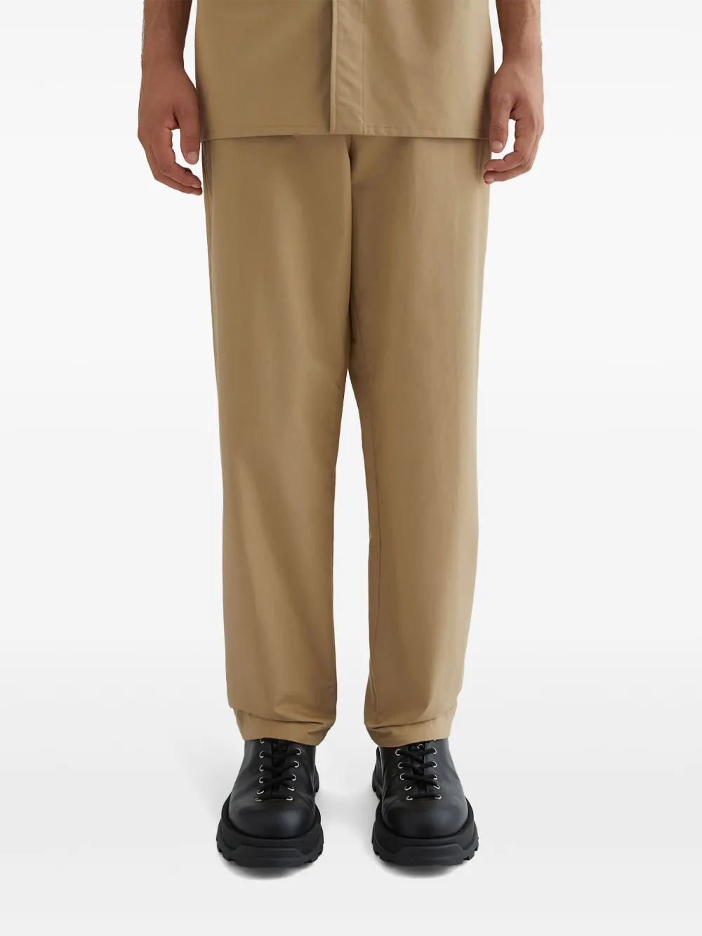 Jil Sander Pantalon met toelopende pijpen Beige