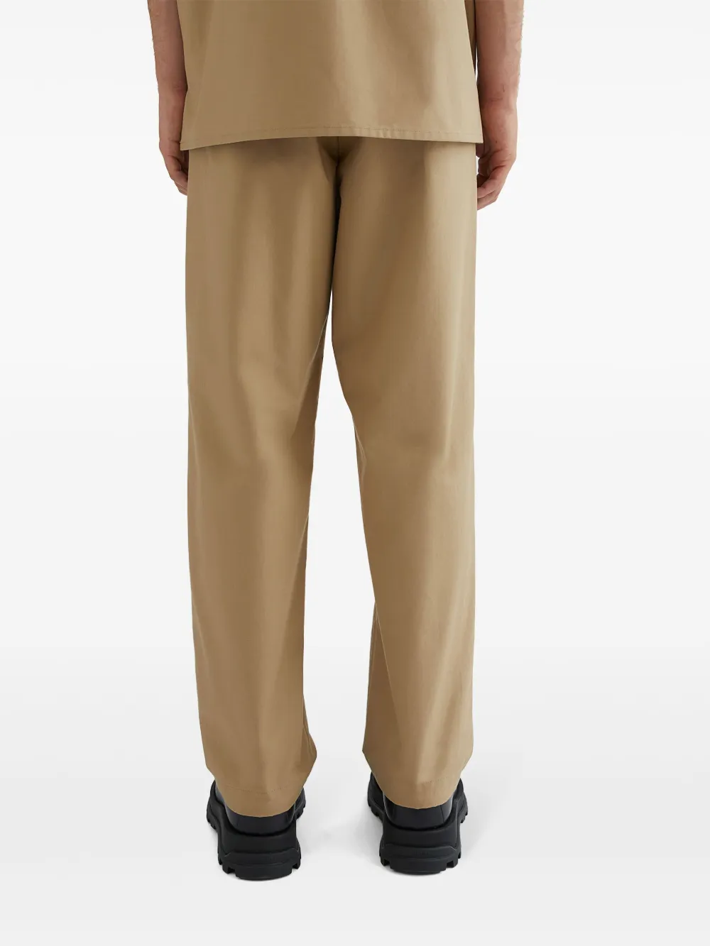 Jil Sander Pantalon met toelopende pijpen Beige