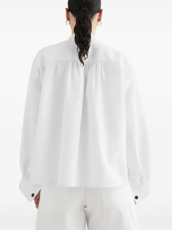 人気大割引 Jil Sander プリーツ ロングスリーブシャツ | ホワイト トップス