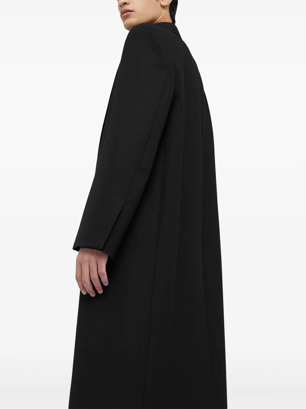 Jil Sander Wollen getailleerde jas Zwart
