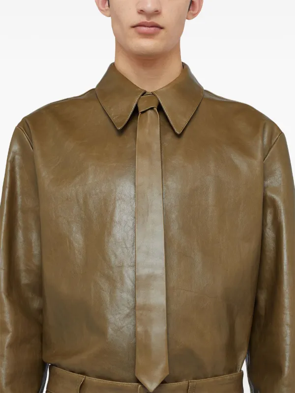 JIL SANDER ブラウン レザーグローブ Jil Sander(ジルサンダー) 手袋(レディース) - 海外通販のBUYMA