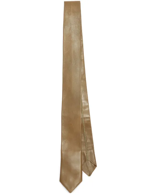 Jil Sander cravate en cuir - Marron - Jil Sander - Modalova