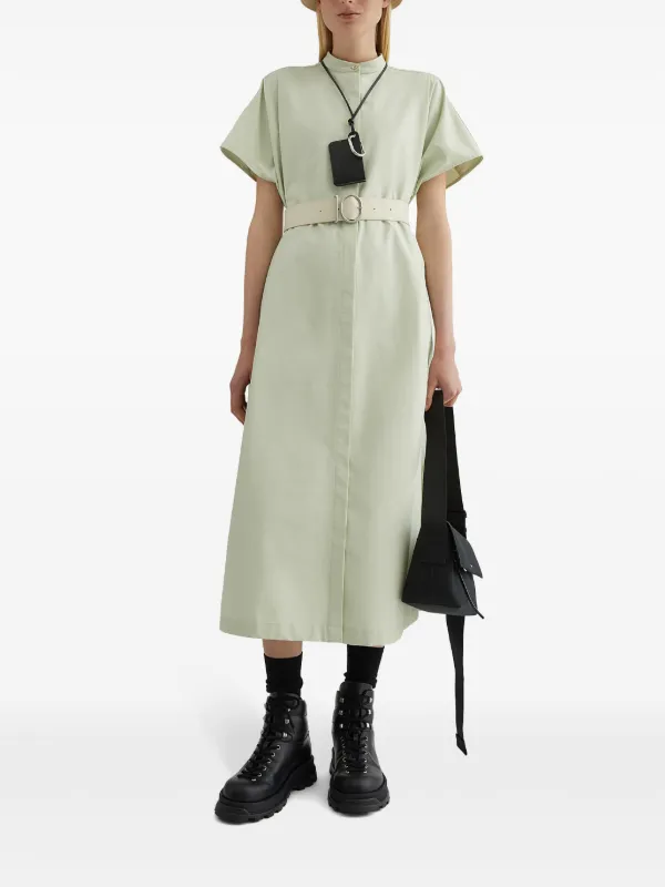 jil sander green dress Belted Midi | 2026labordaysale