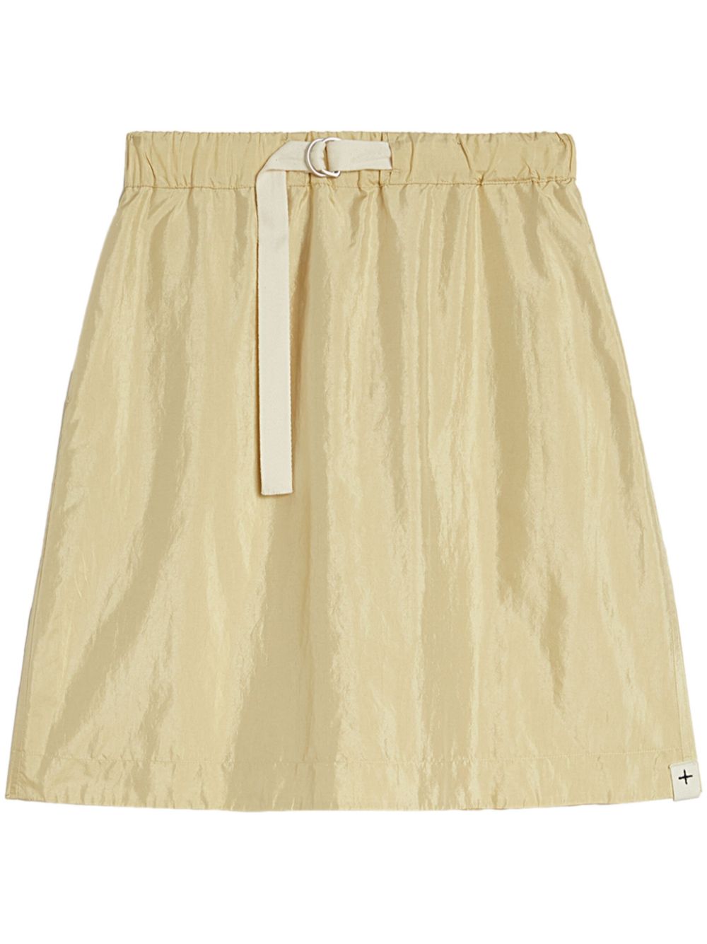 Jil Sander High waist mini-rok met gesp Geel