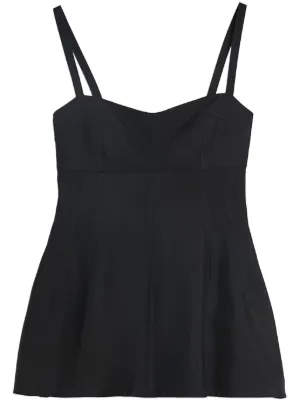 Jil Sander V-neck Camisole Top | Black | FARFETCH
