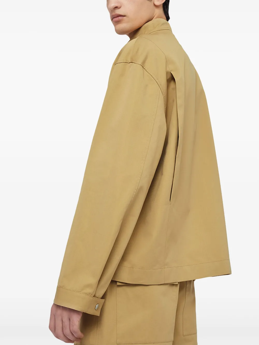 Jil Sander Jack met verborgen sluiting Geel