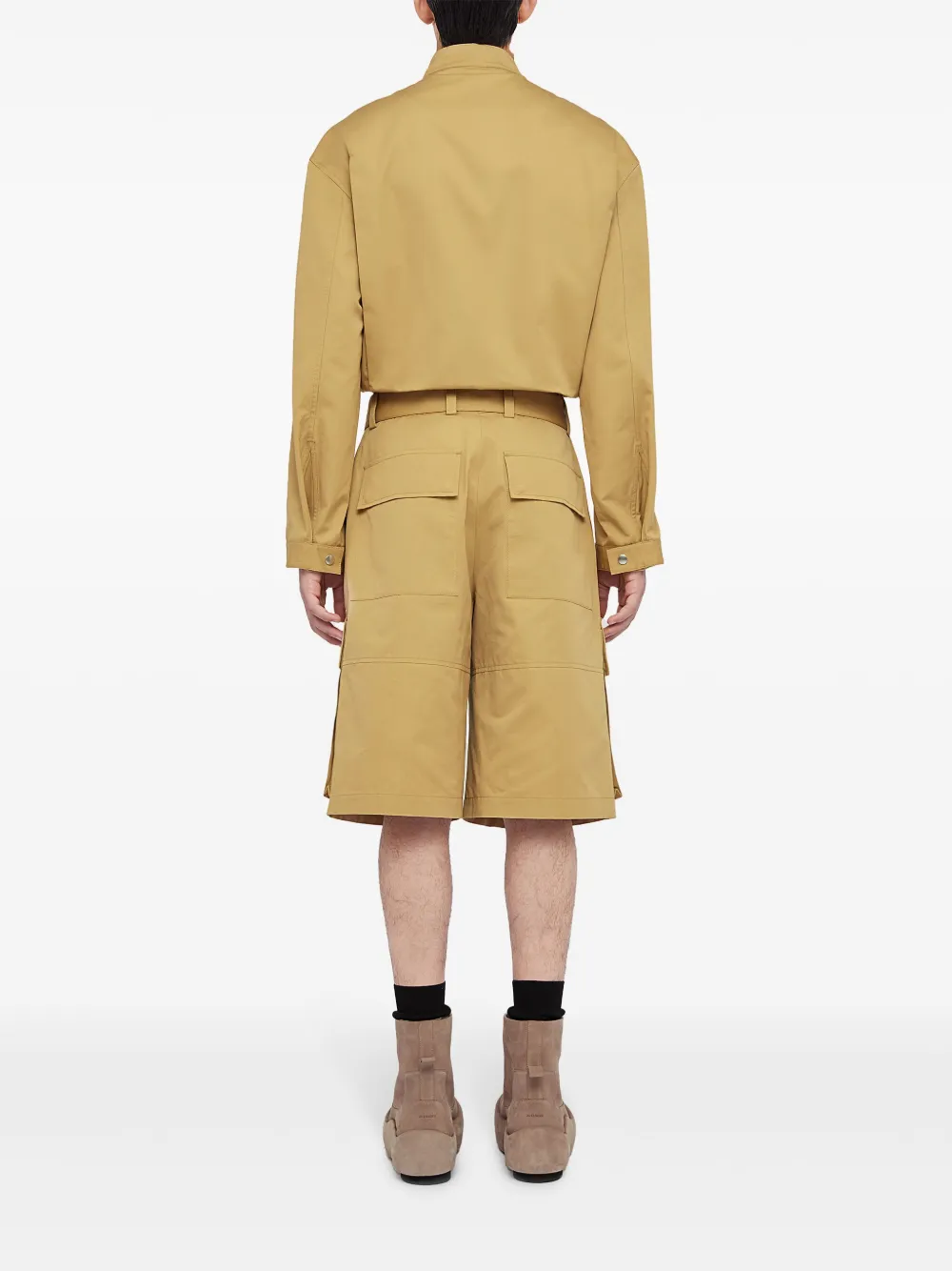 Jil Sander Jack met verborgen sluiting Geel
