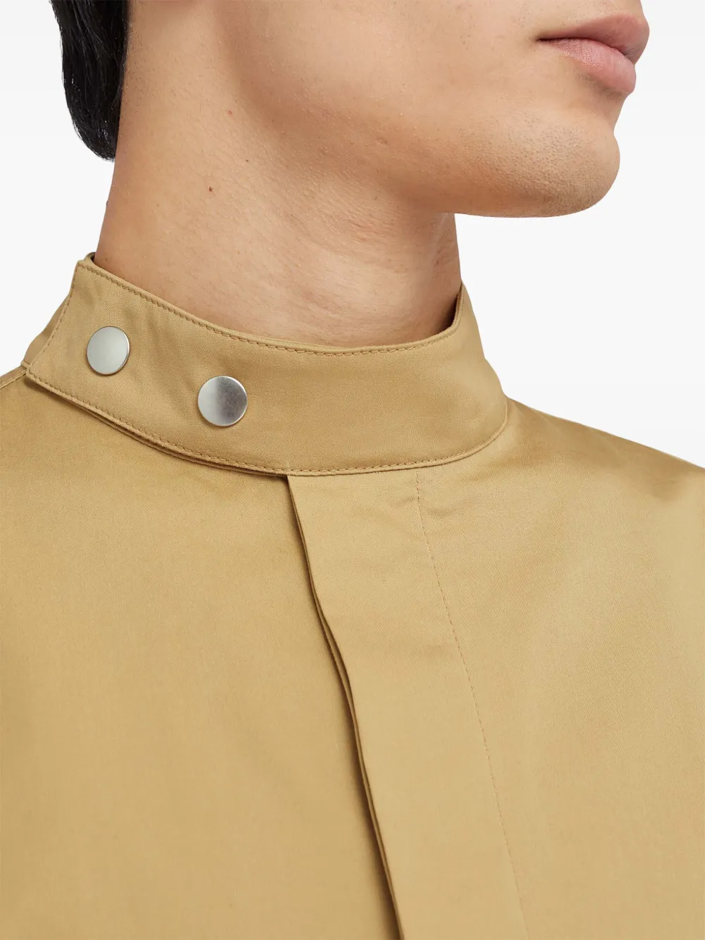 Jil Sander Jack met verborgen sluiting Geel