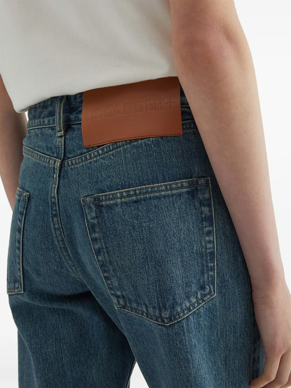 Shop Jil Sander Slim-cut Jeans In Blue