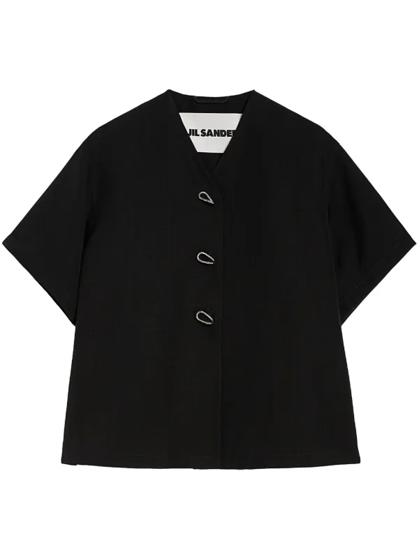 Jil Sander ショートスリーブ シャツ | ブラック | FARFETCH JP