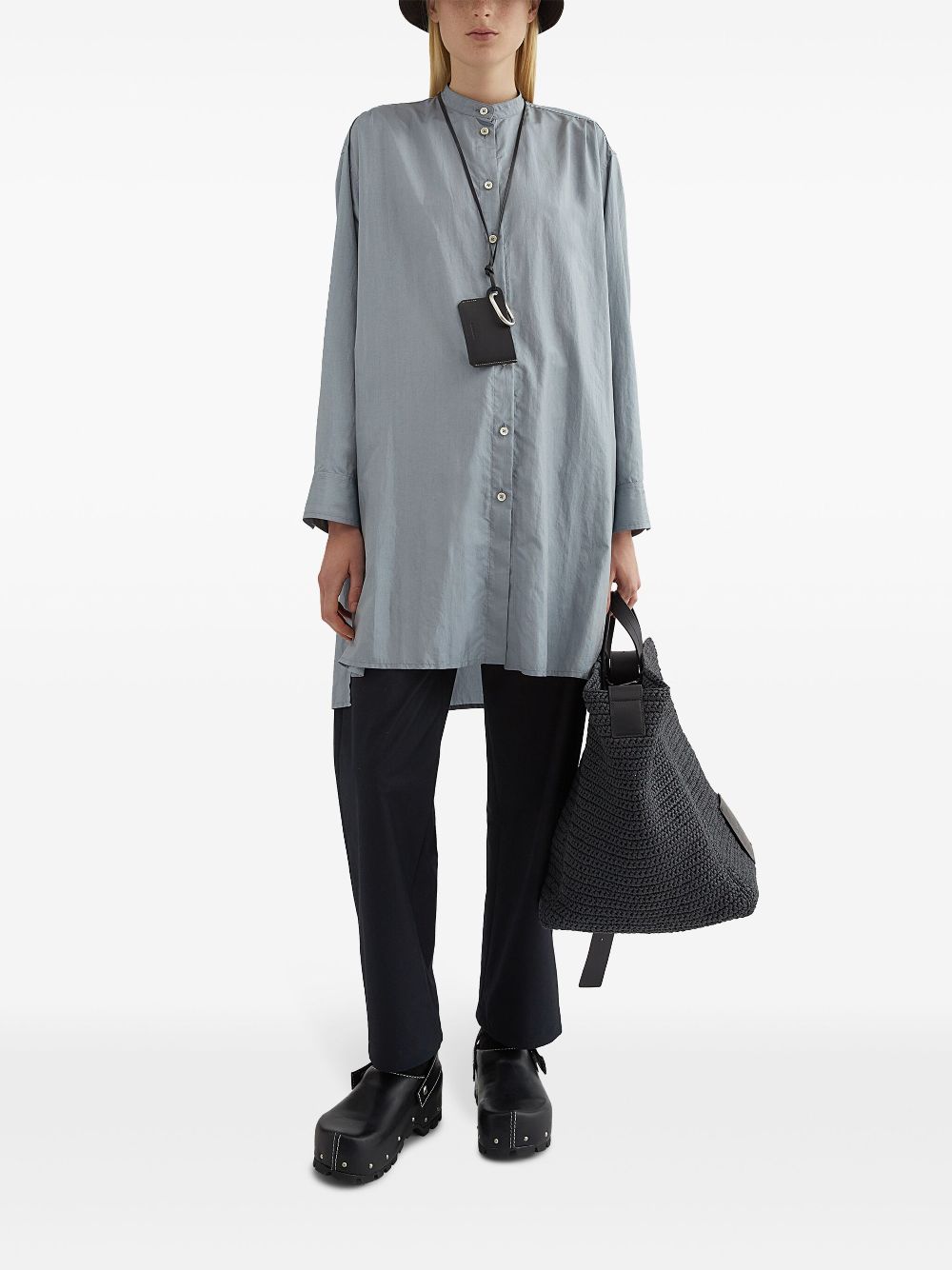 Jil Sander Blouse met knopen - Blauw