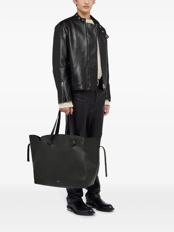 Jil Sander Large knot-embellished Tote Bag | Black | FARFETCH