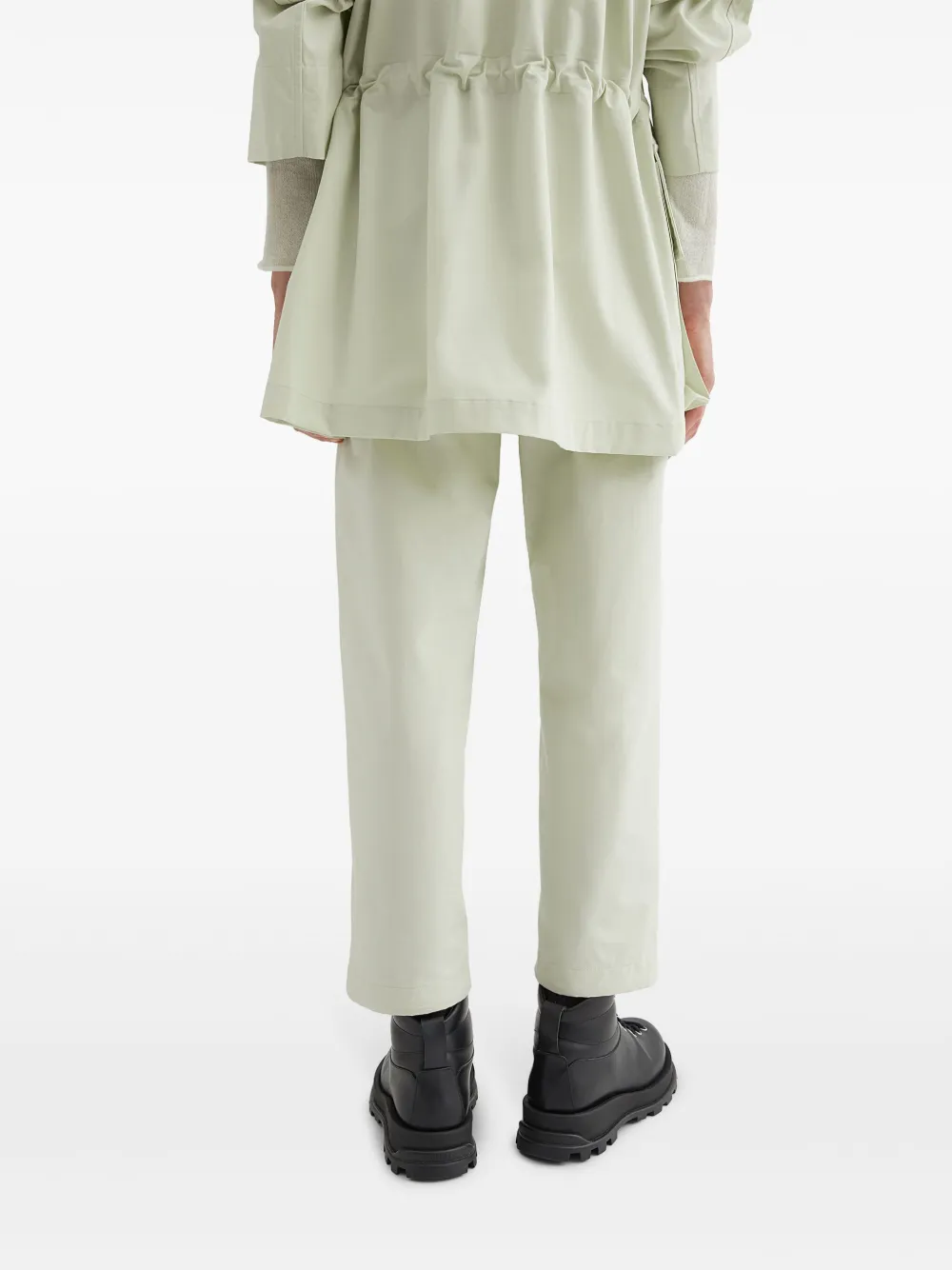 Jil Sander Broek met toelopende pijpen Groen