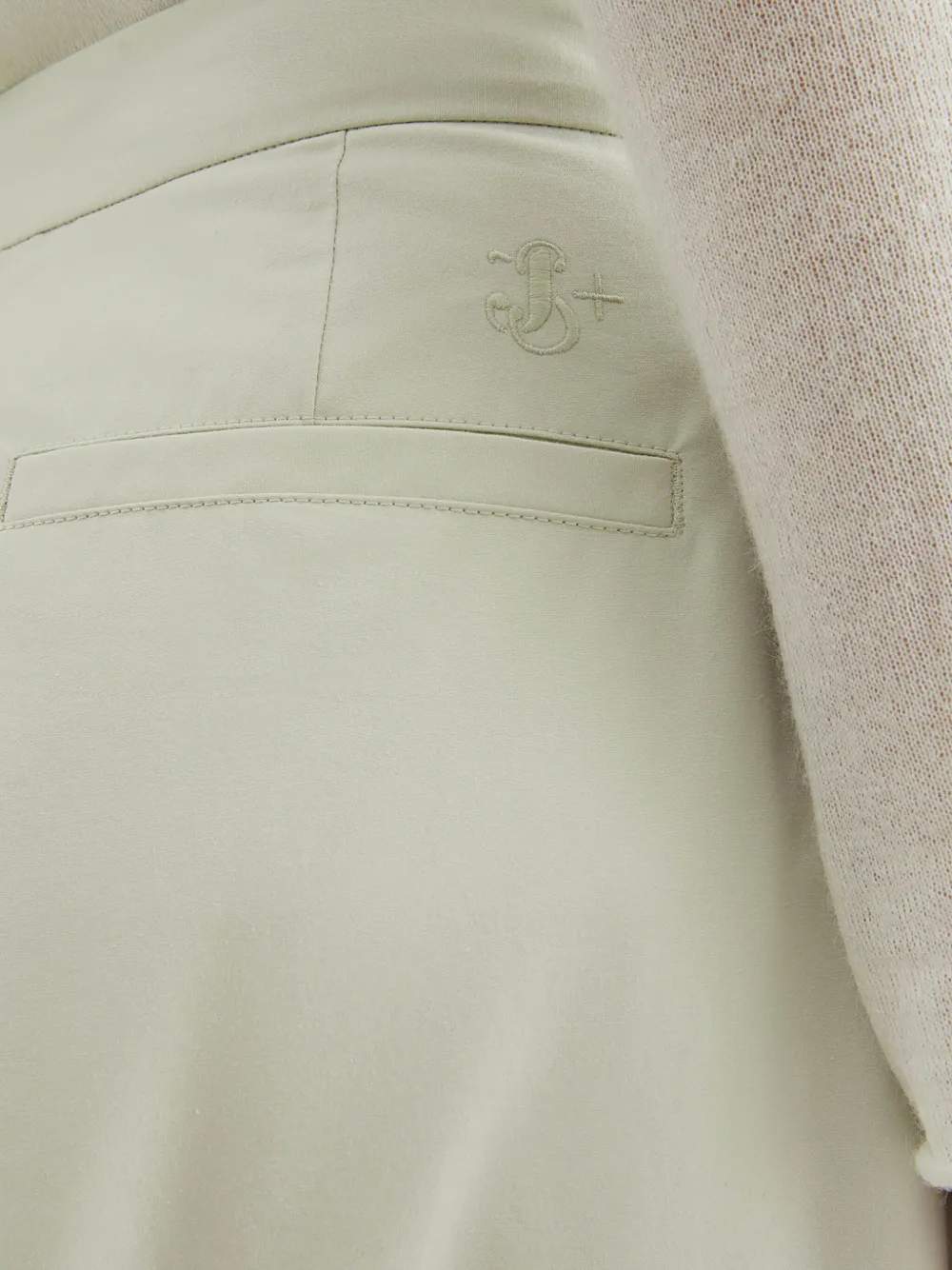 Jil Sander Broek met toelopende pijpen Groen