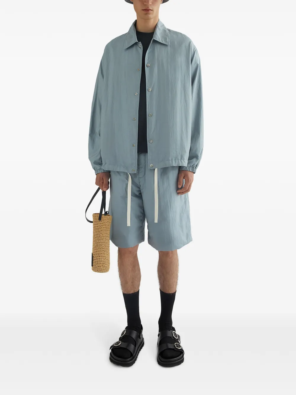 Jil Sander Jack met drukknopen Grijs