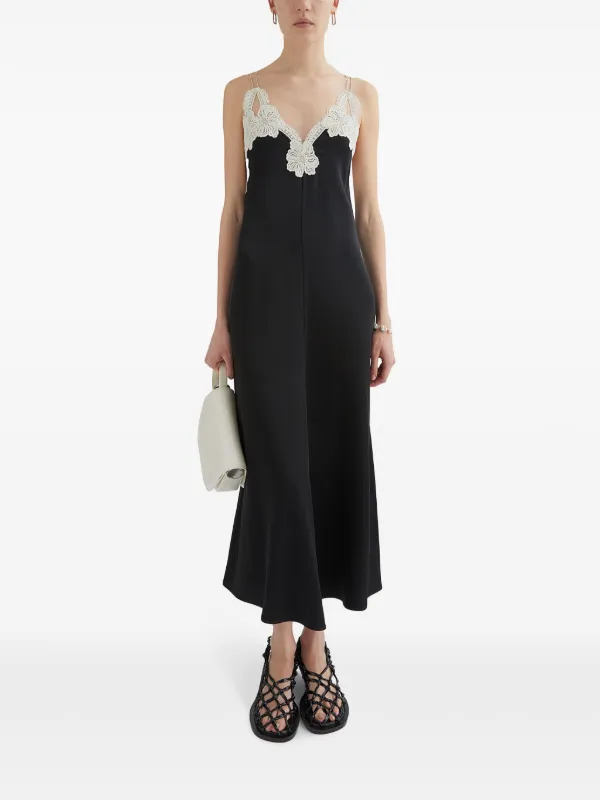 【国内発送】Jil Sander エンブロイダリードレス Jil Sander エンブロイダリー ドレス | ブラック | FARFETCH JP