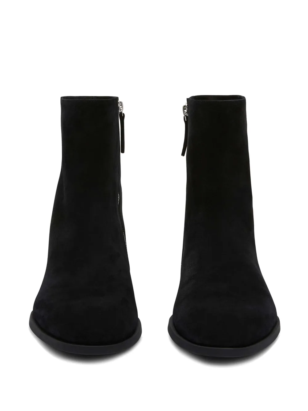 Jil Sander suede ankle boots Black