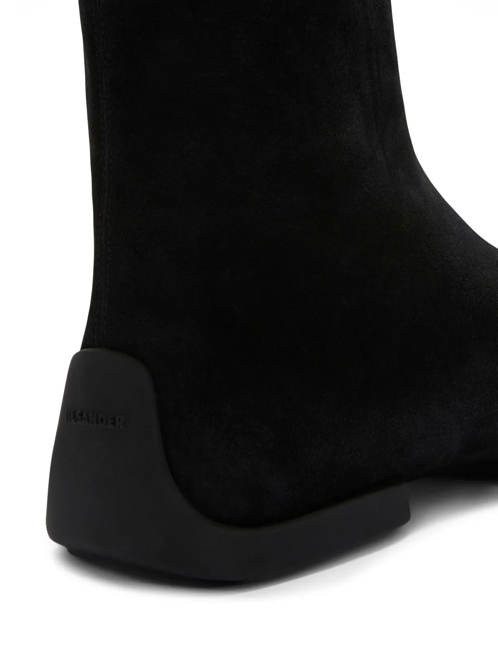 Jil Sander suede ankle boots Black