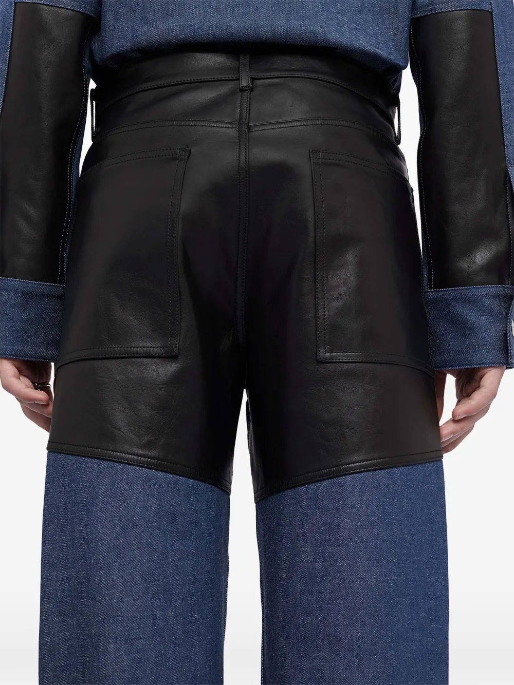 Jil Sander Broek met vlakken Blauw