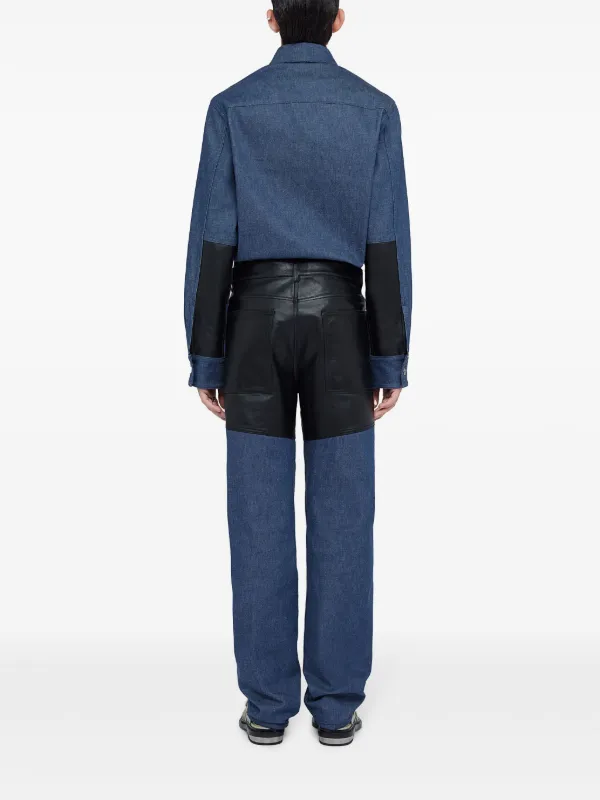 【JilSander】ジルサンダー パネル デニムパンツ Jil Sander パネル パンツ | ブルー | FARFETCH JP