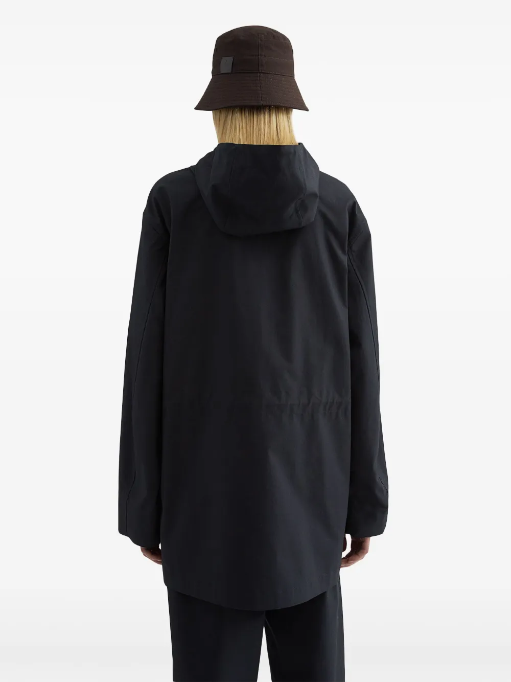 Jil Sander Parka met capuchon Blauw