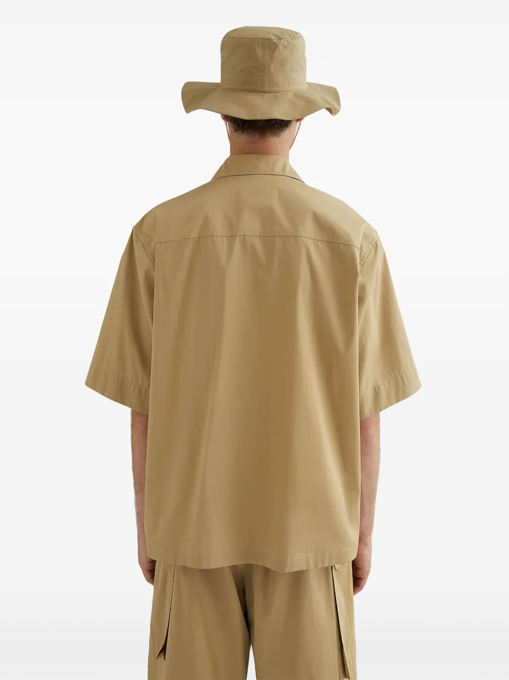 Jil Sander Overhemd met korte mouwen Bruin