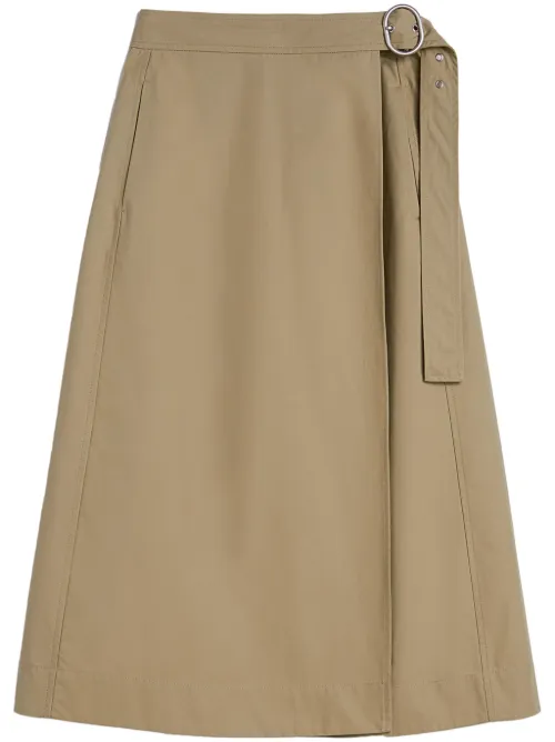 Jupe mi-longue à design portefeuille - Jil Sander - Modalova