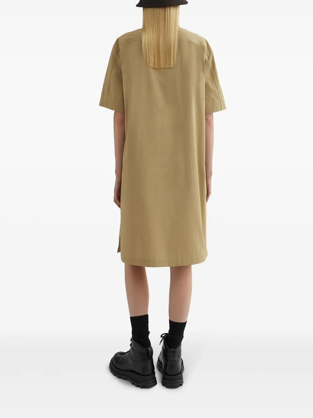 Jil Sander Katoenen shirtjurk Beige