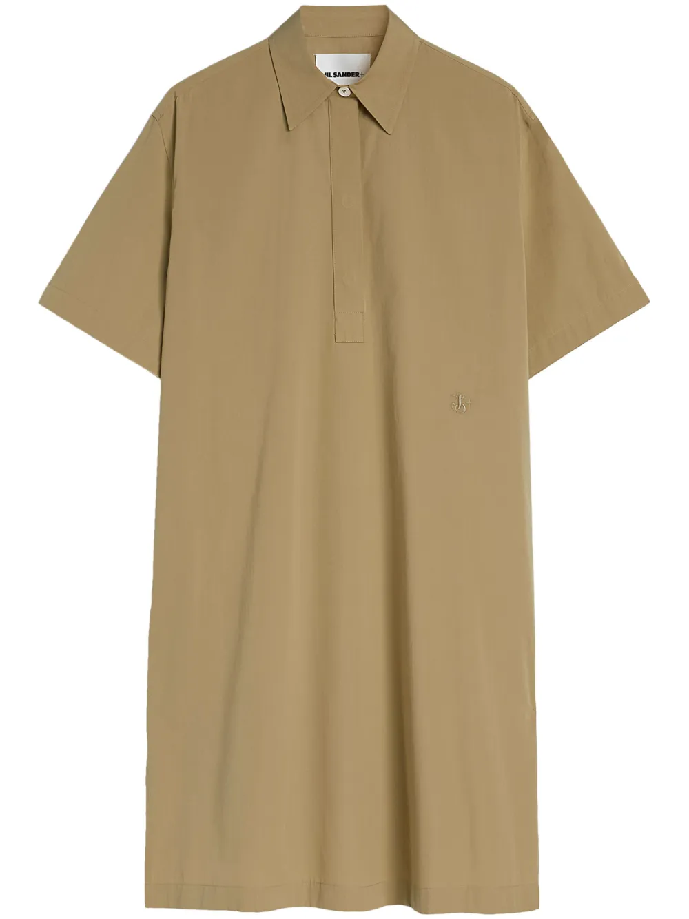 Jil Sander Katoenen shirtjurk Beige