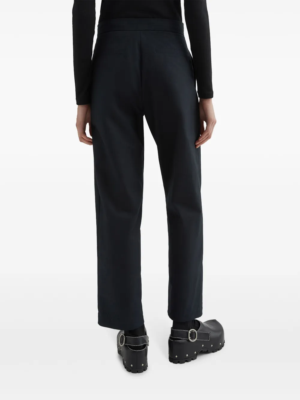 Jil Sander Broek met toelopende pijpen Blauw
