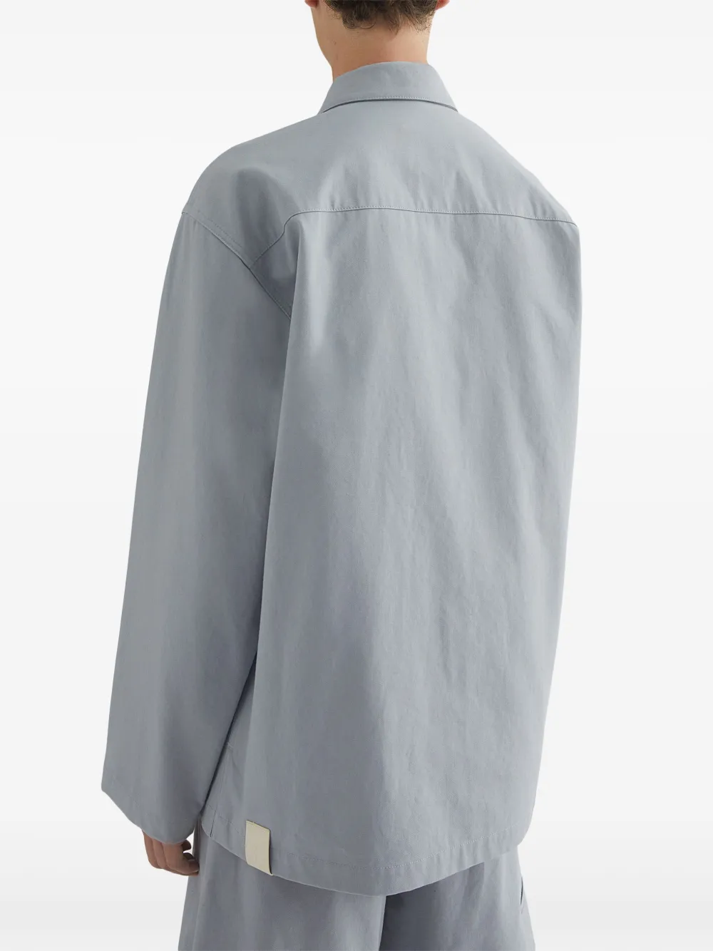 Jil Sander Katoenen shirtjack Grijs