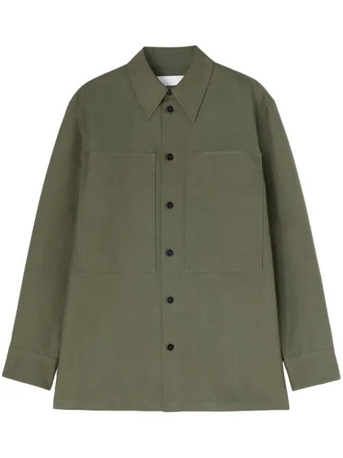 Jil Sander chemise en coton - Vert - Jil Sander - Modalova
