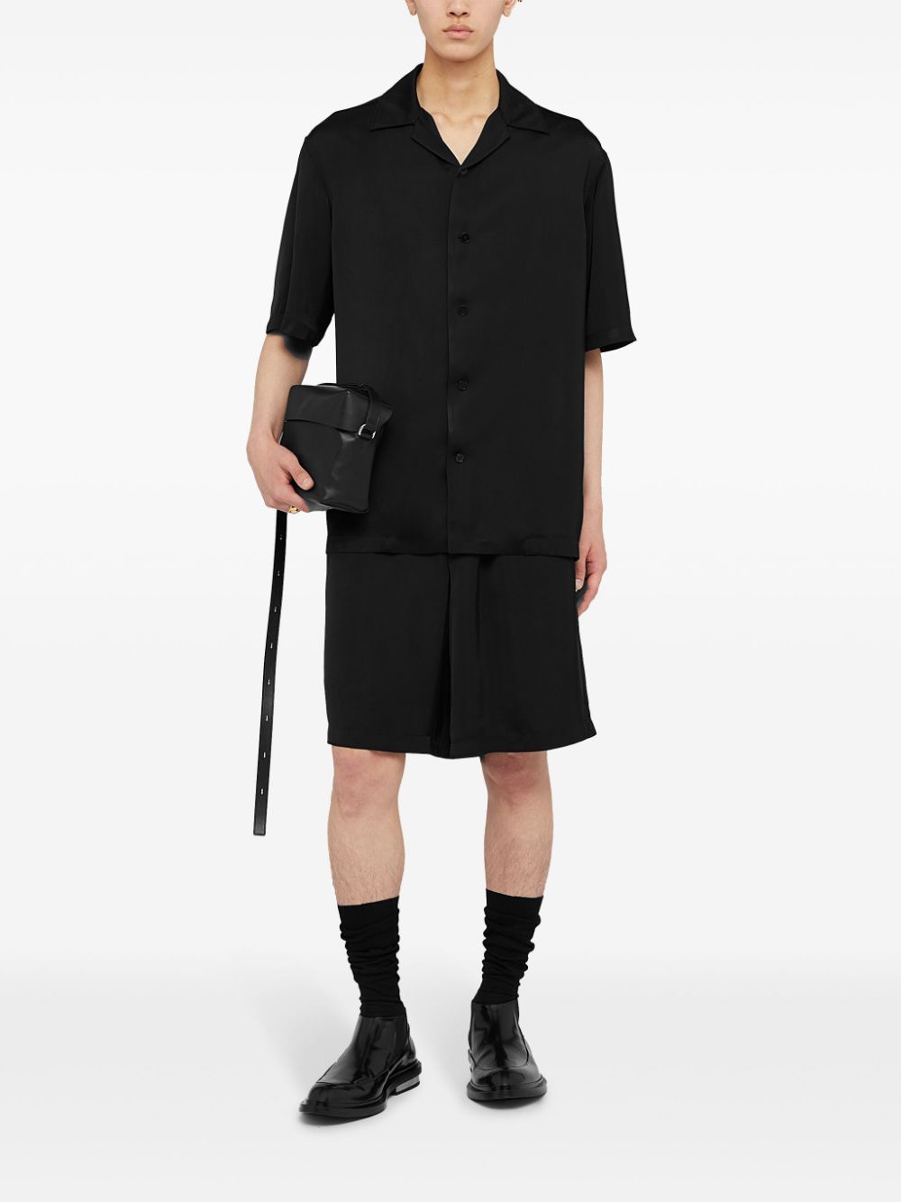 Jil Sander short-sleeve shirt - Black