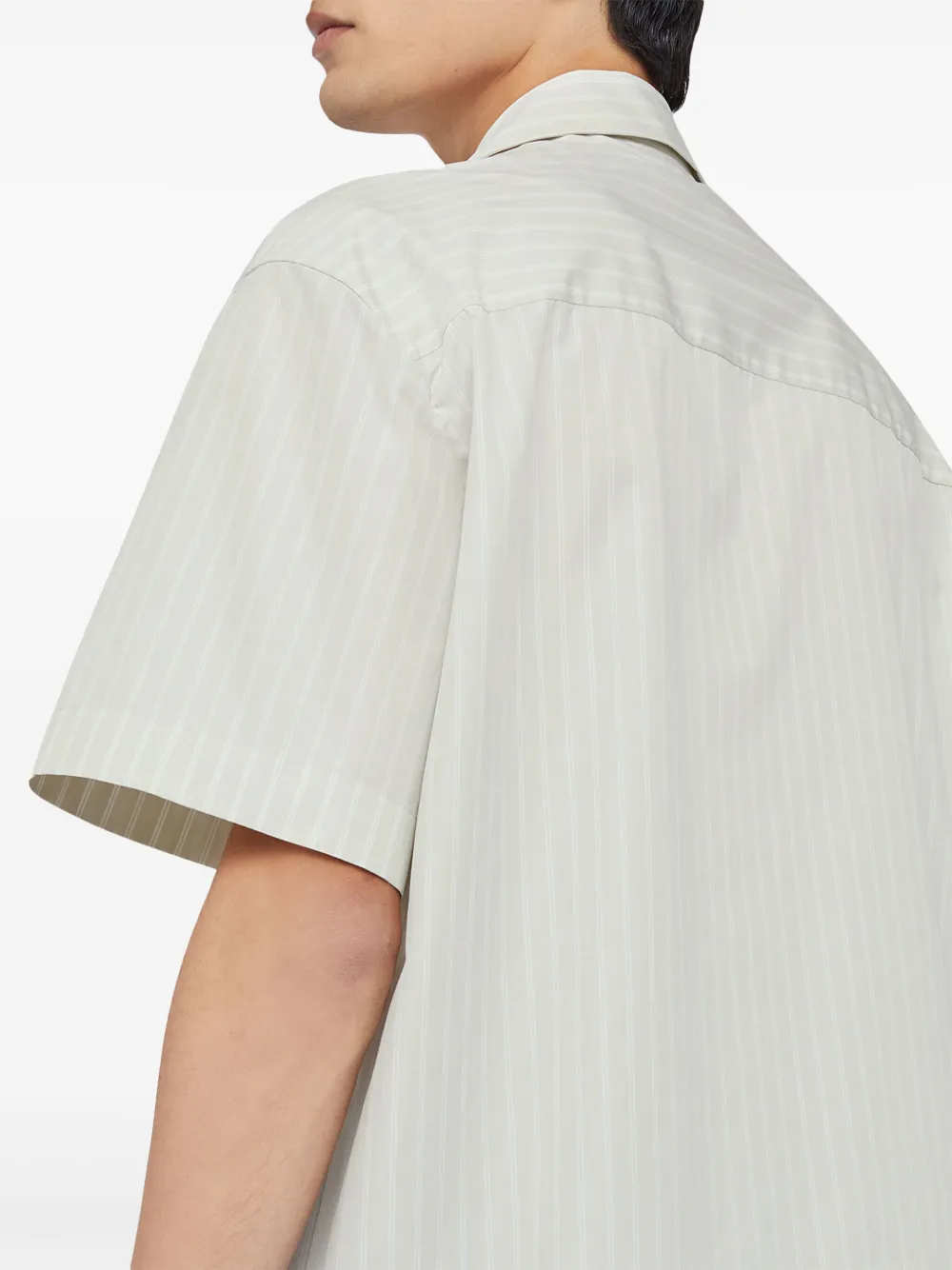 Jil Sander Gestreept overhemd Beige