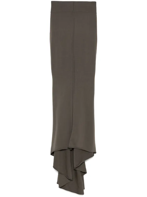 Rick Owens Dauphine Maxi Skirt in Brown