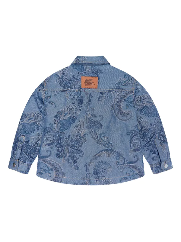 ETRO KIDS ジャカード ジャケット | ブルー | FARFETCH JP