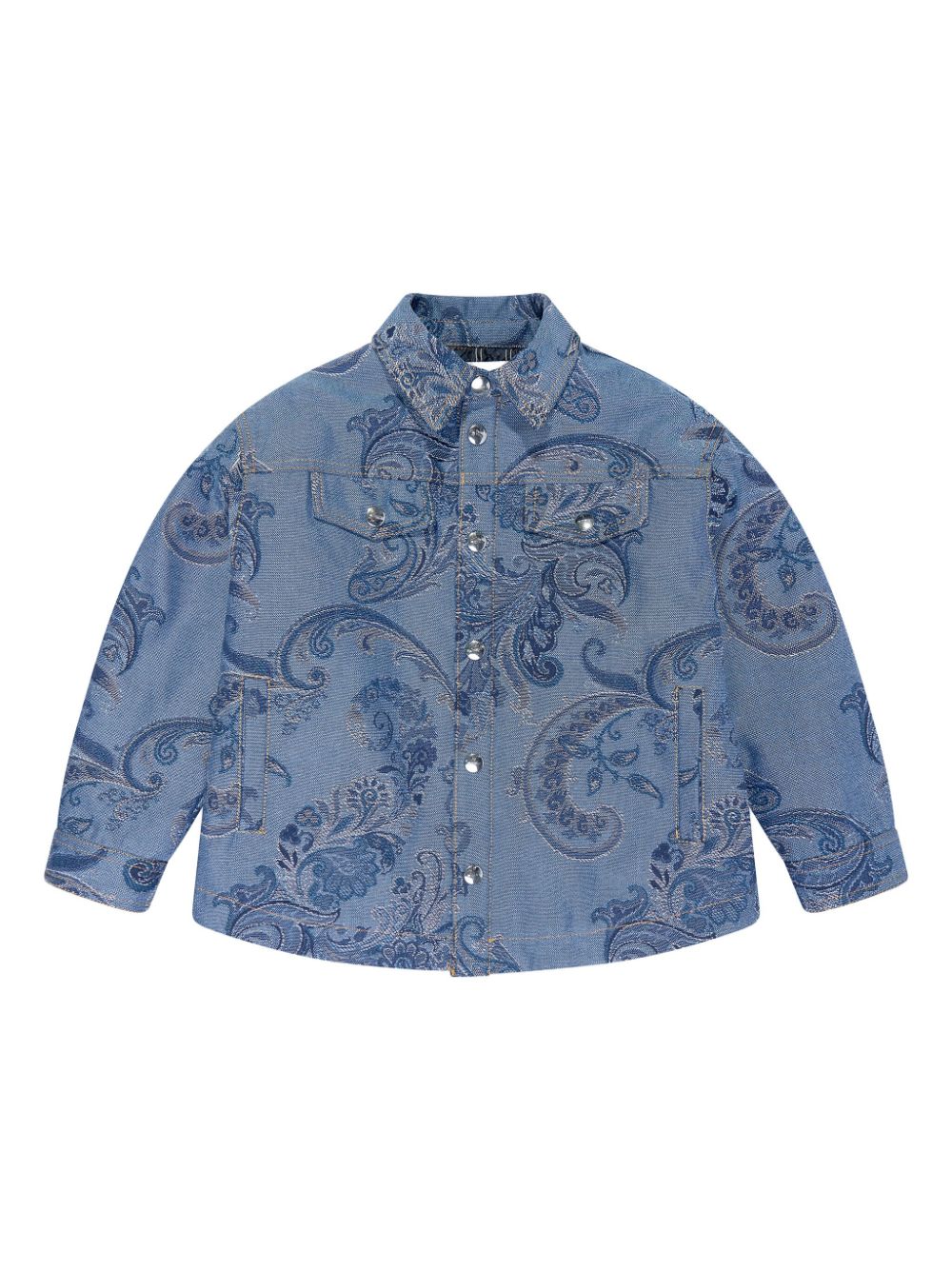 ETRO KIDS jacquard jacket - Blue