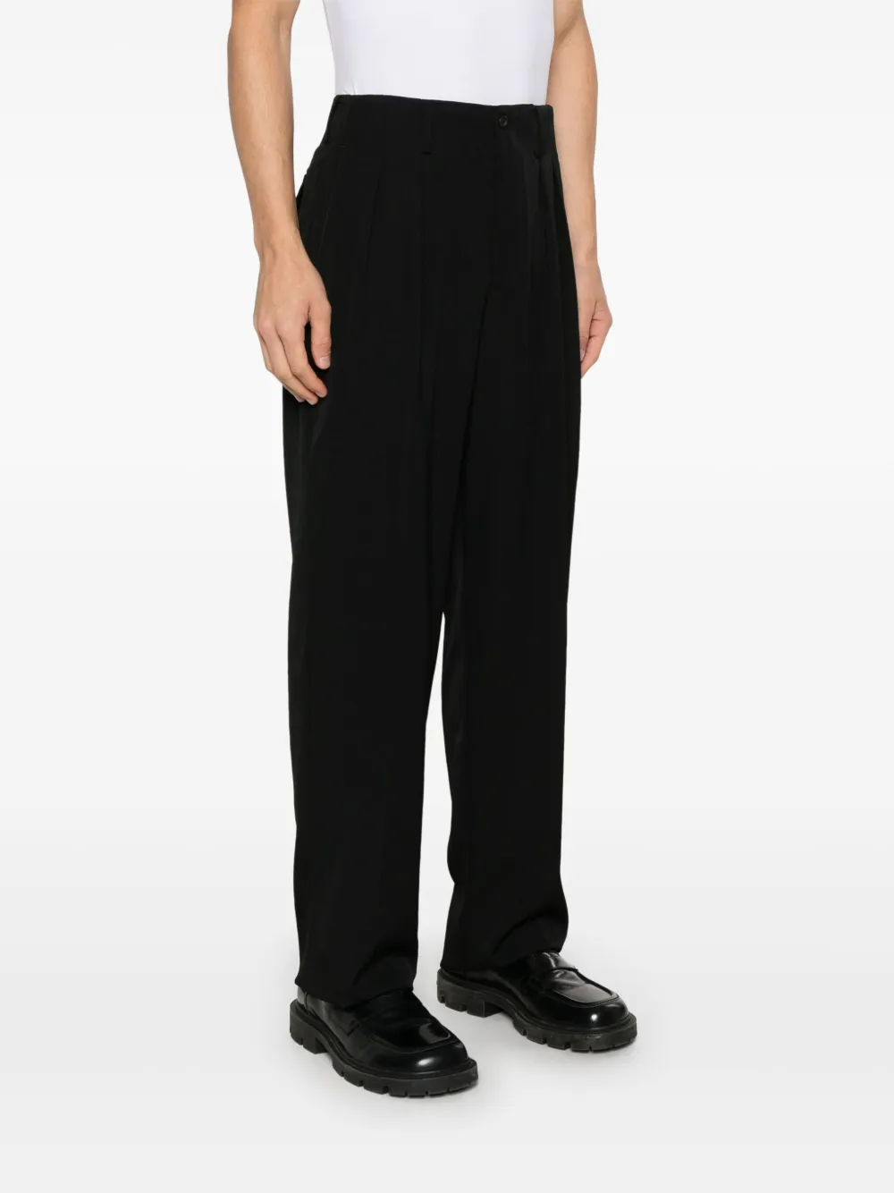 Yohji Yamamoto Pantalon Zwart