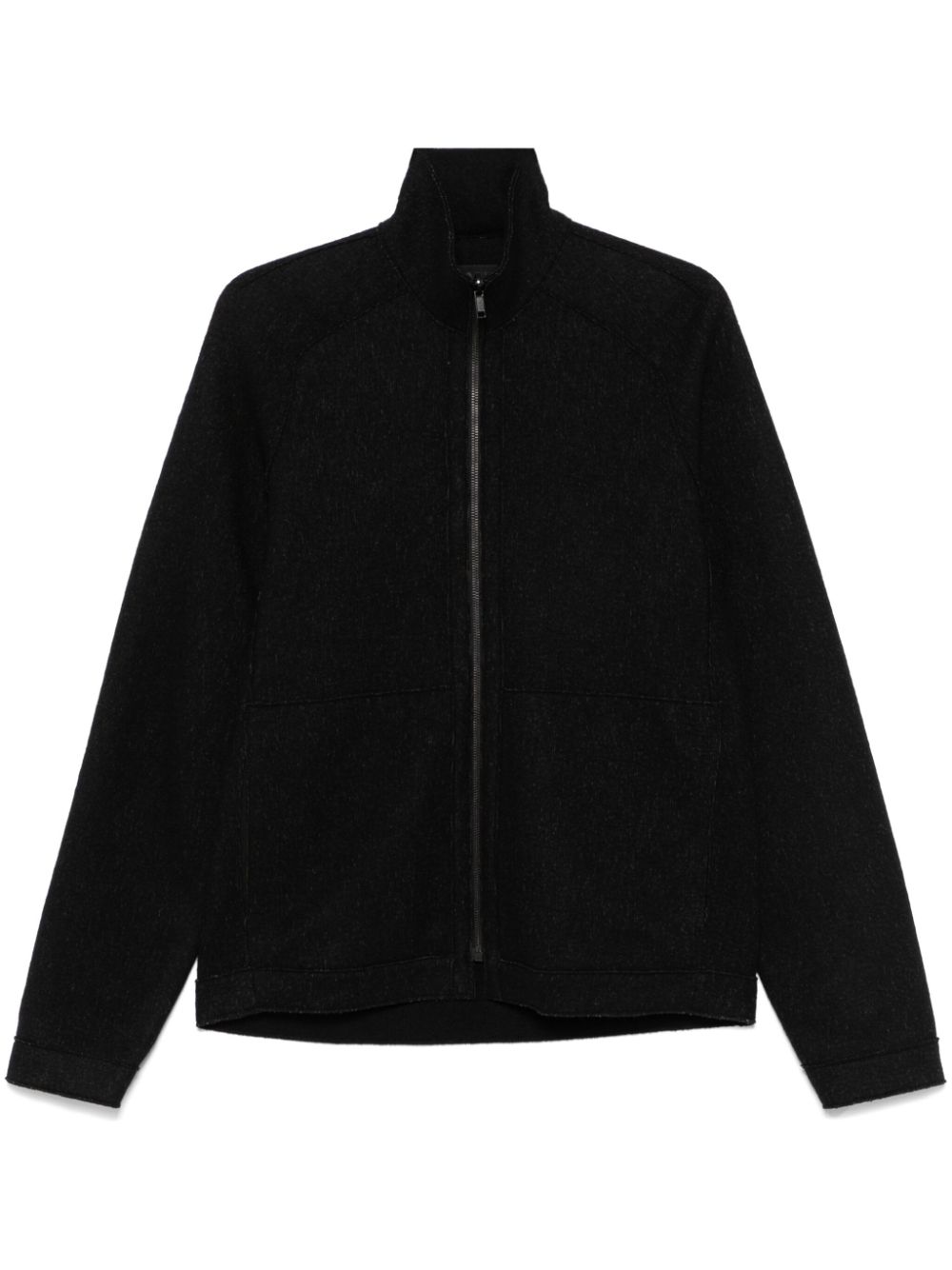 Transit mélange-effect jacket - Black