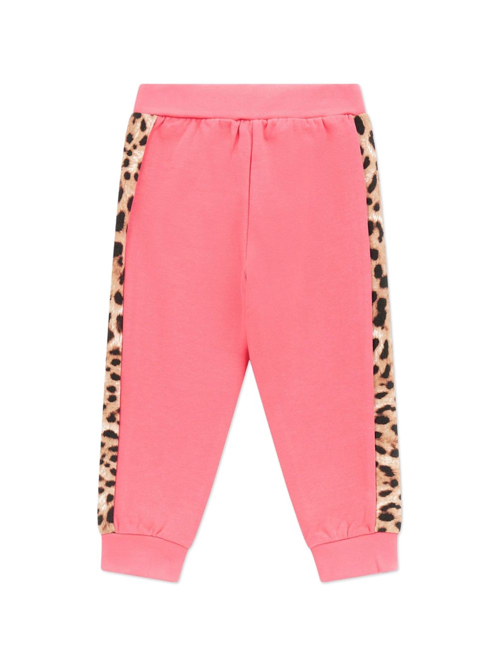 guess kids leopard print-detail track pants - Roze